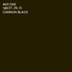 #251D00 - Cannon Black Color Image
